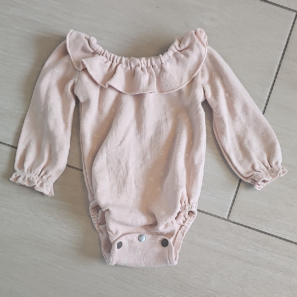 Pink Ruffled Kids One Piece
